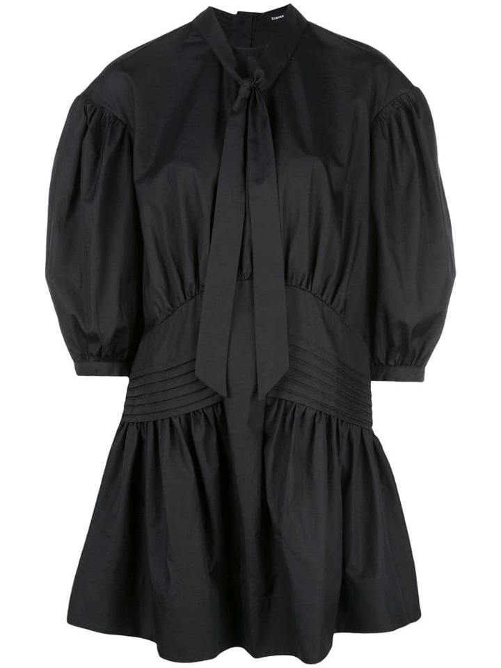 Simone Rocha Ballon Sleeve Mini-dress - Black