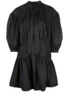 Simone Rocha Ballon Sleeve Mini-dress - Black