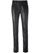 Calvin Klein Jeans Skinny Leather Pants, Women's, Size: 26, Black, Lamb Skin/polyester