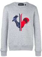 Rossignol Logo Print Sweatshirt, Men's, Size: 52, Grey, Cotton/polyester