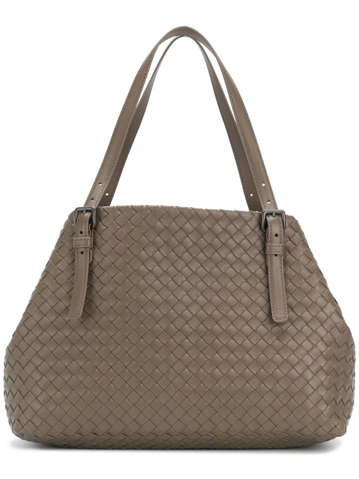 Bottega Veneta Medium Intrecciato Tote - Grey