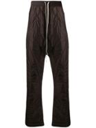 Rick Owens Drkshdw Drawstring Quilted Effect Trousers - Brown