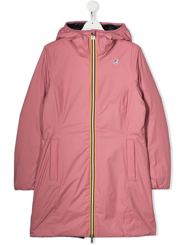 K Way Kids Teen Quilted Down Jacket - Pink