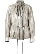 Isabel Marant Metallic (grey) Lux Jacket, Women's, Size: 38, Cotton/linen/flax/polyester/spandex/elastane