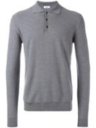 Fashion Clinic Timeless Polo Collar Jumper - Grey