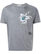 Valentino Orchid Print T-shirt, Men's, Size: Xl, Grey, Cotton