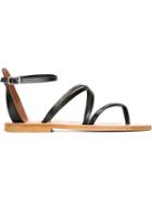 K. Jacques Epicure Sandals, Women's, Size: 38, Black, Leather