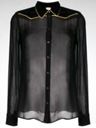Pinko Contrasting Trimmed Shirt - Black