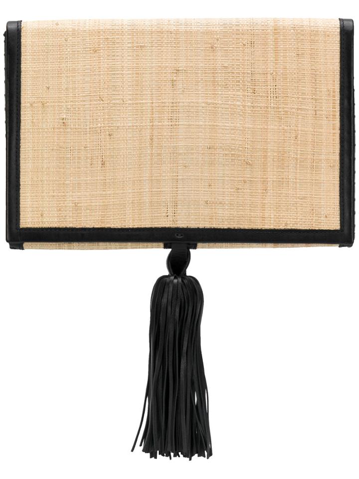 Zeus+dione Tassel Clutch Bag - Nude & Neutrals