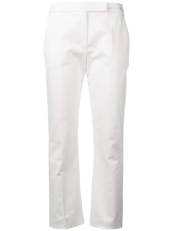 Max Mara Mid Rise Tailored Trousers - White