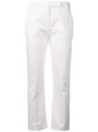 Max Mara Mid Rise Tailored Trousers - White