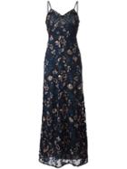Self-portrait 'eva' Slip Dress, Women's, Size: 8, Black, Cotton/polyester
