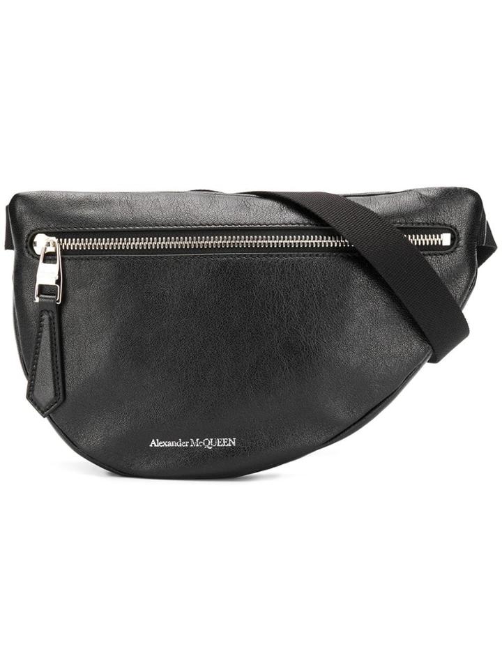 Alexander Mcqueen Logo Belt Bag - Black
