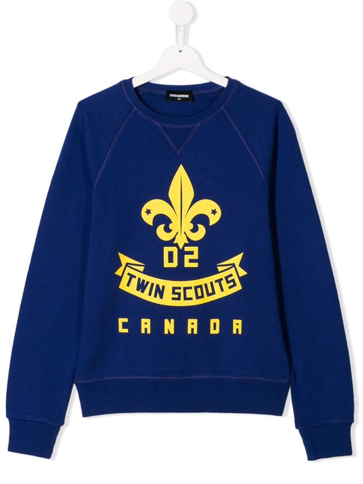 Dsquared2 Kids Twin Scouts Sweatshirt - Blue