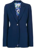 Emilio Pucci Classic Fitted Blazer - Blue