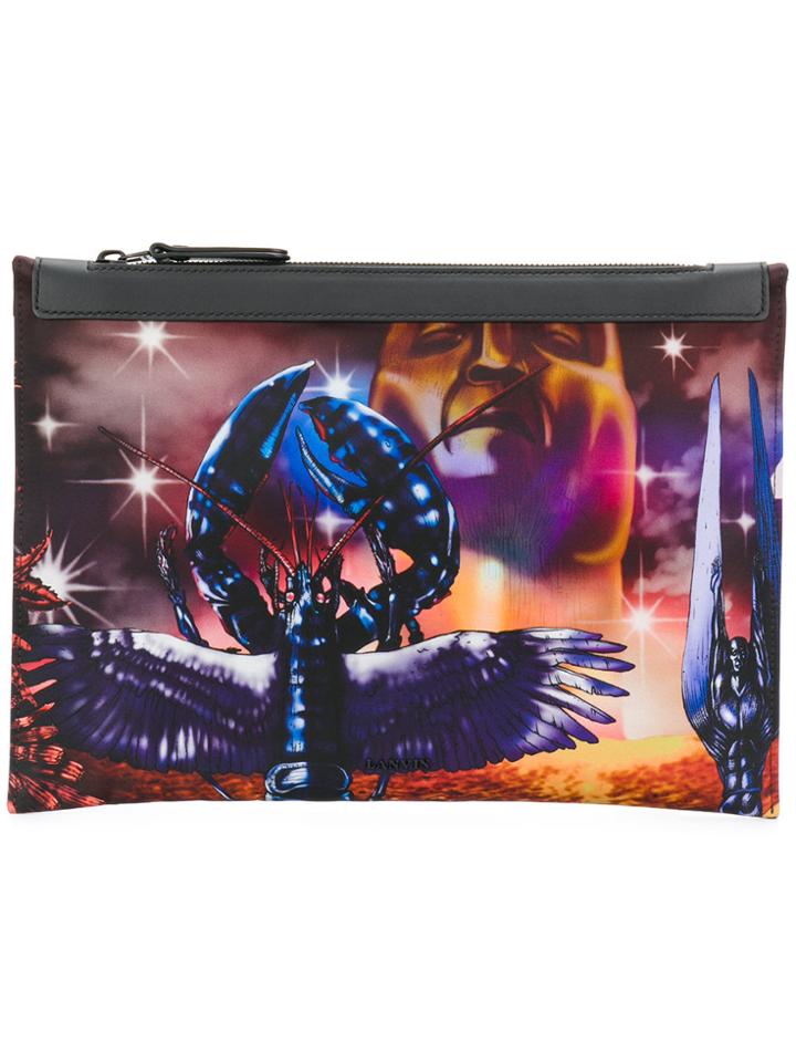 Lanvin Flying Lobster Clutch Bag - Multicolour