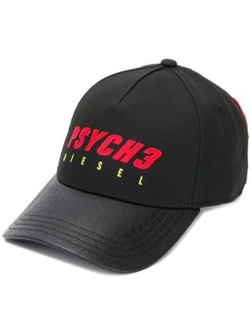 Diesel Psyche Baseball Cap - Black