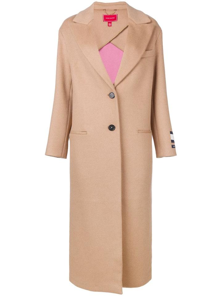 Hilfiger Collection Oversized Single-breasted Coat - Neutrals