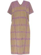Pippa Holt Embroidered Short Sleeve Cotton Kaftan Dress -