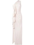 Givenchy One Shoulder Evening Dress, Women's, Size: 38, Pink/purple, Viscose/spandex/elastane/polyamide/silk