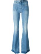 Stella Mccartney Flared Jeans, Women's, Size: 24, Blue, Cotton/polyester/spandex/elastane
