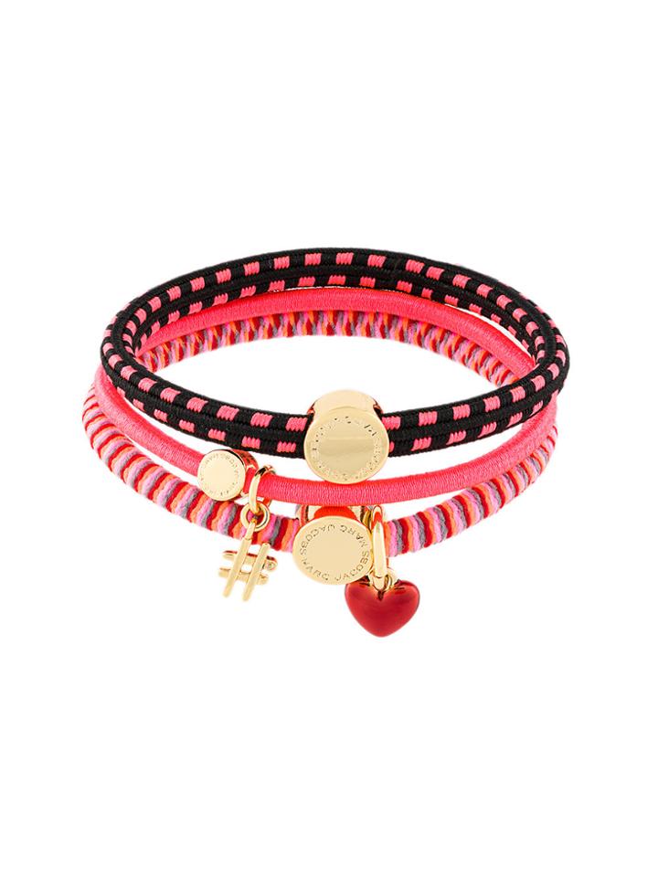 Marc Jacobs Sporty Pony Bracelet Set - Pink & Purple