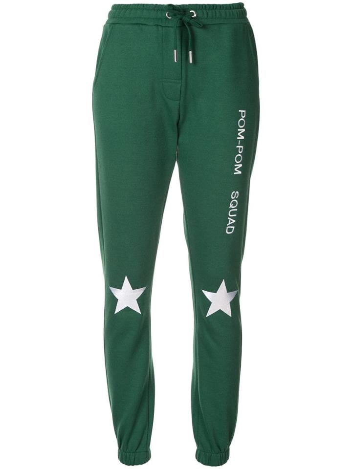 Zoe Karssen 'pom-pom Squad' Track Pants - Green