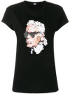 Karl Lagerfeld Karl Pixelated-print T-shirt - Black