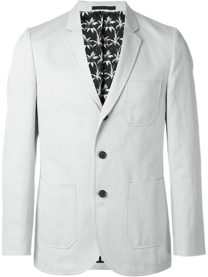 Ps Paul Smith Stitched Trim Blazer