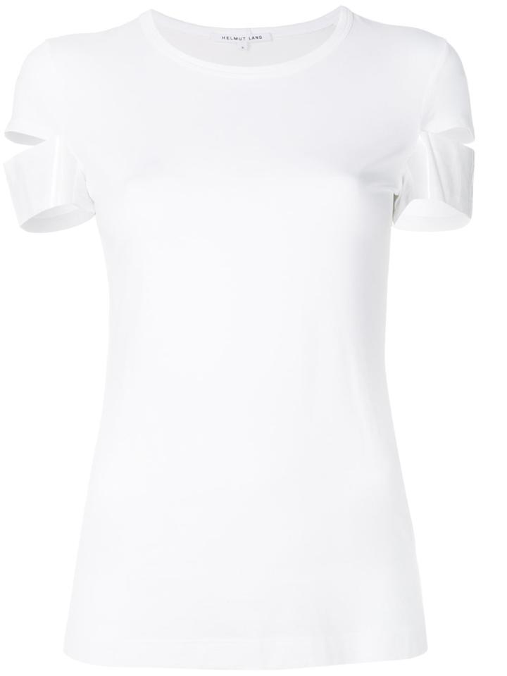 Helmut Lang Slit Sleeve T-shirt - White