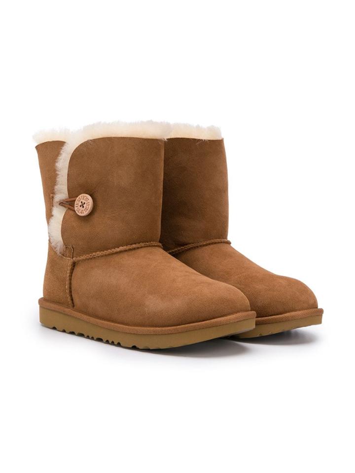 Ugg Australia Kids Shearling Lining Boots - Brown