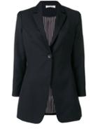 Christian Dior Pre-owned Fitted Longline Jacket - Blue