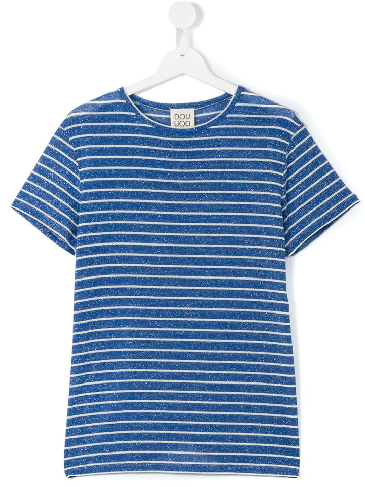Douuod Kids - Diegesi T-shirt - Kids - Polyamide/polyester/spandex/elastane/viscose - 14 Yrs, Girl's, Blue