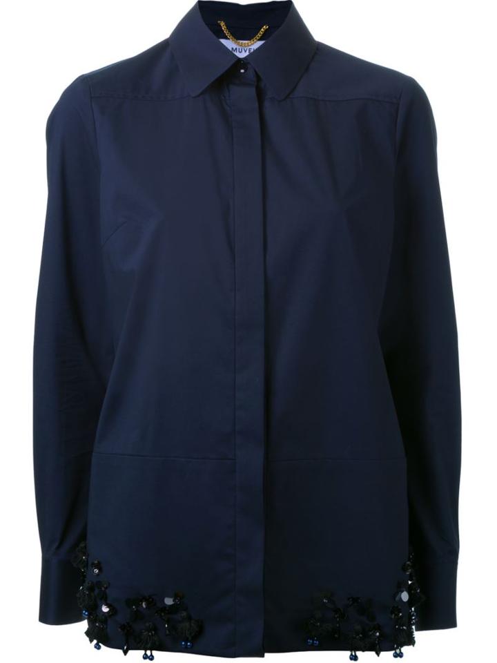 Muveil Embellished Hem Shirt