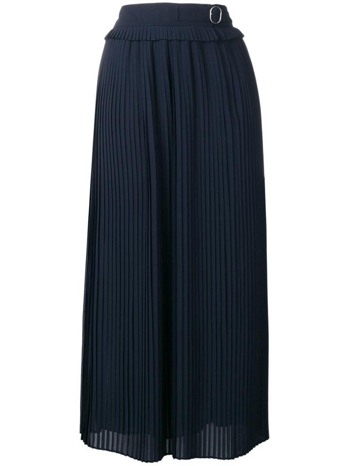 Golden Goose Deluxe Brand Belted Pleated Skirt - Blue
