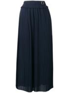 Golden Goose Deluxe Brand Belted Pleated Skirt - Blue