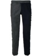 Thom Browne Frayed Edges Skinny Trouser - Grey
