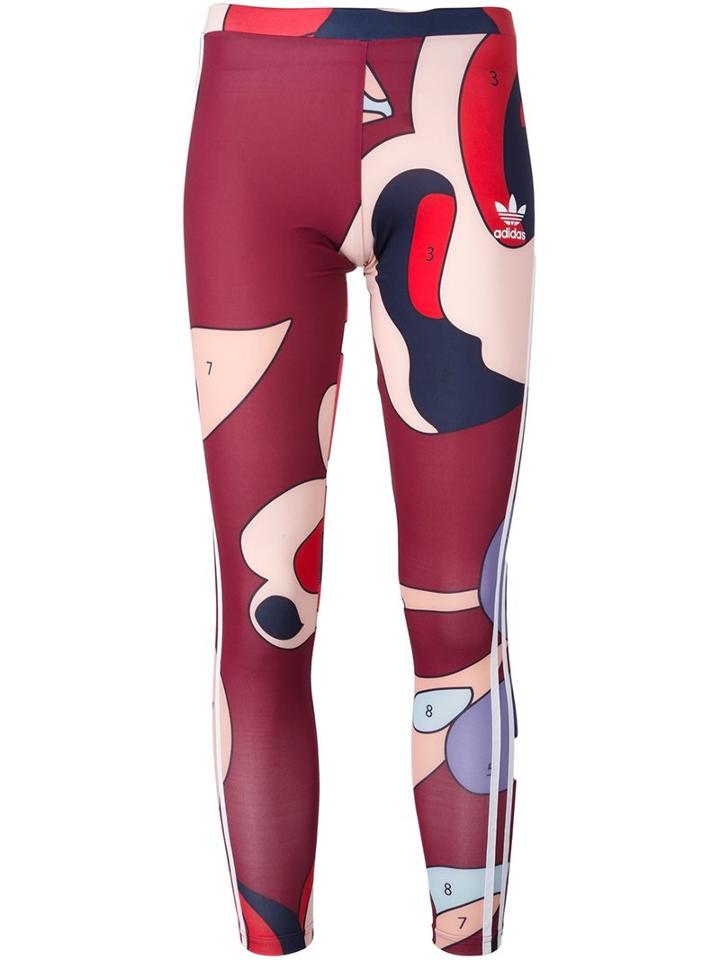 Adidas Originals Cropped Printed Leggings