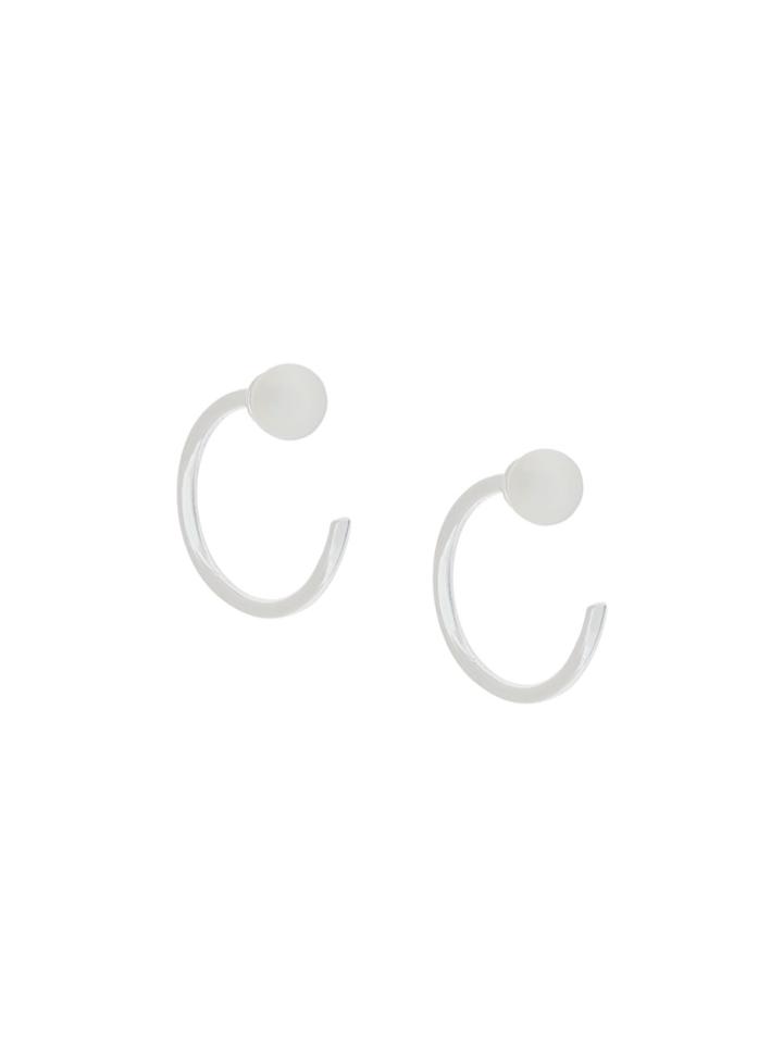 Astley Clarke Ezra Stud Hoop Earrings - White