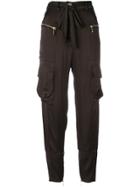 Just Cavalli Drawstring Waist Trousers - Brown