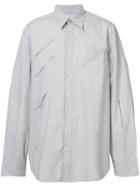 Chin Mens Slash Front Shirt - Grey