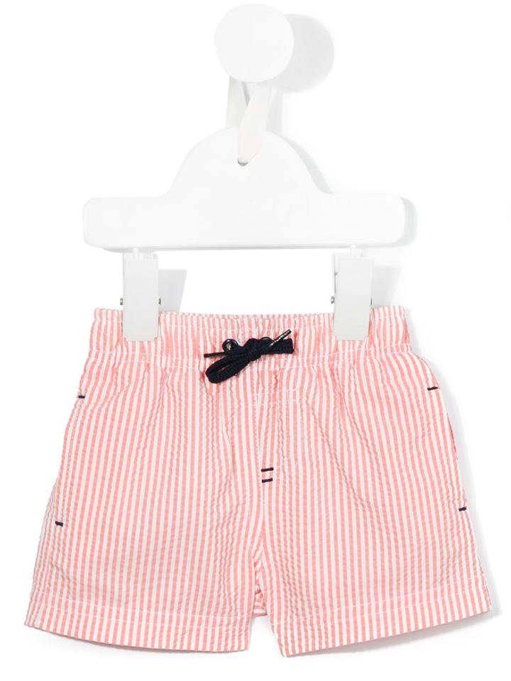 Striped Swim Shorts - Kids - Cotton/polyester - 18 Mth, Pink/purple, Tartine Et Chocolat