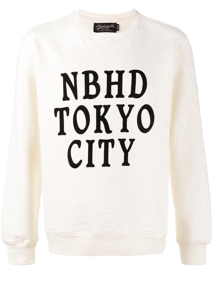 Neighborhood - Tokyo City Print Sweatshirt - Men - Cotton - M, White, Cotton