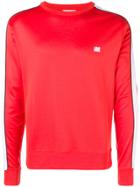 Ami Alexandre Mattiussi Side-stripe Logo Sweatshirt - Red