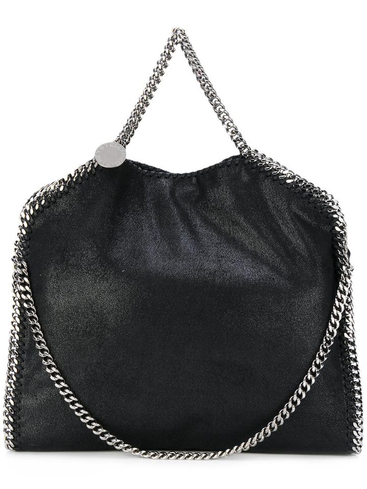 Stella Mccartney - Silver-tone Chain Tote Bag - Women - Polyester - One Size, Black, Polyester