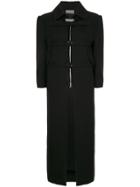 Yohji Yamamoto Vintage Front Strap Fastening Coat - Black