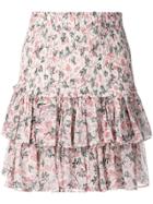 Isabel Marant Étoile Floral Ruffled Skirt - Neutrals