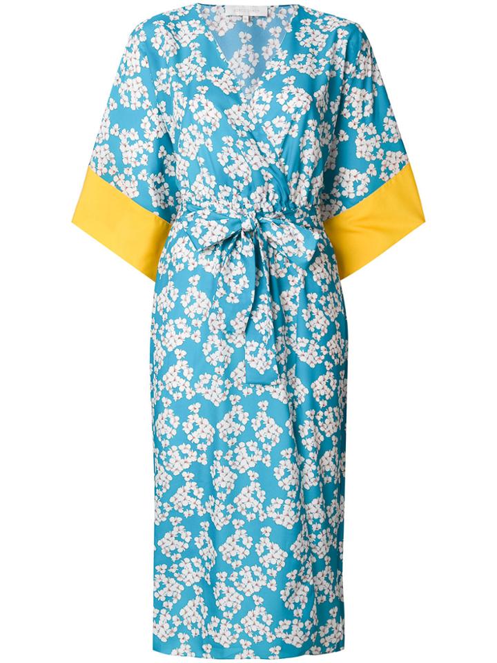 Borgo De Nor Raquel Wrap Dress - Blue