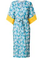 Borgo De Nor Raquel Wrap Dress - Blue