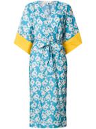 Borgo De Nor Raquel Wrap Dress - Blue